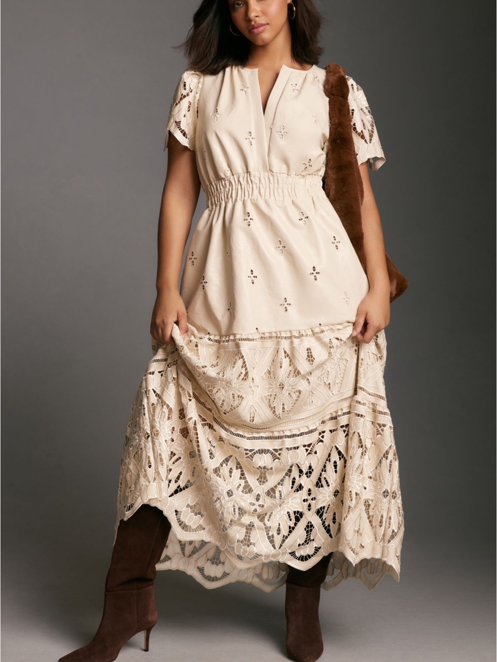 The Somerset Maxi Dress Faux Leather Edition
